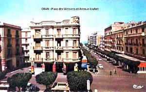 Oran - Place des Victoires et Avenue Loubet